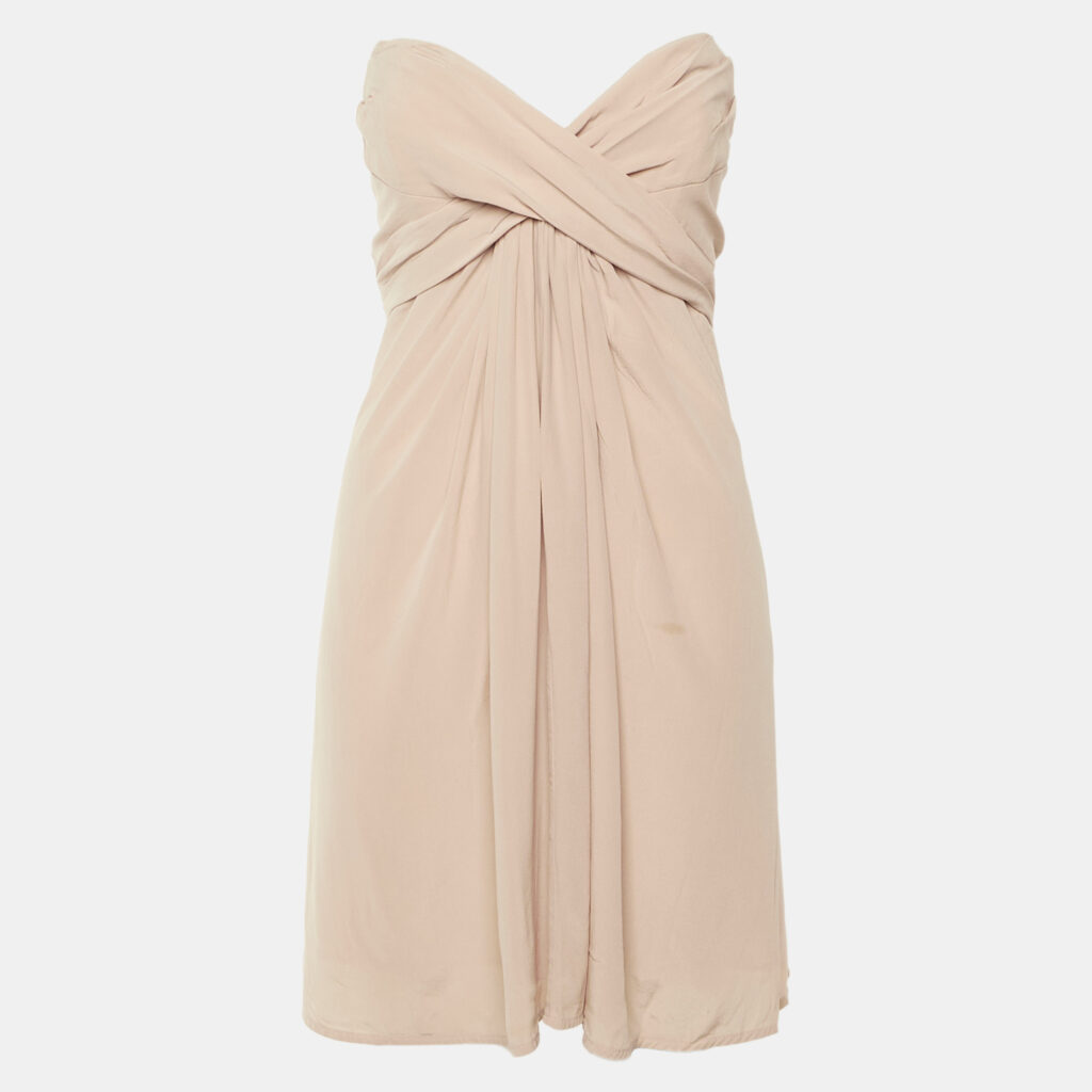 Zimmermann Peach Silk Strapless Mini Dress M Zimmermann Peach Silk Strapless Mini Dress M